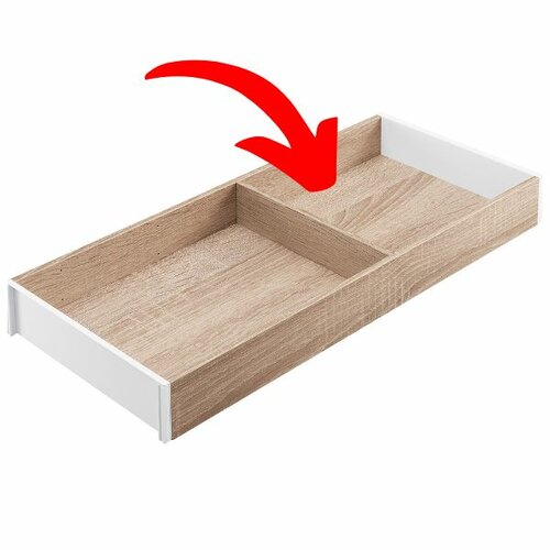 Wood Wilson dwarsverdeling, 200 mm breed, Bardolino eikendecor/wit