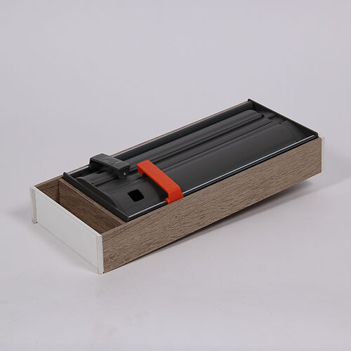 Foliesnijder in wit / bardolino eikendecor frame