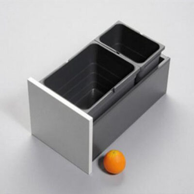 Set afvalemmers hoog 225 mm, breed 230 mm, diep 465 mm