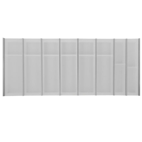 Cuisio bestekbak, 1120 mm breed, wit