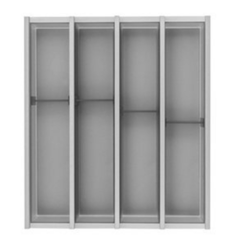 Cuisio Bestekbak, 420 mm breed, grijs