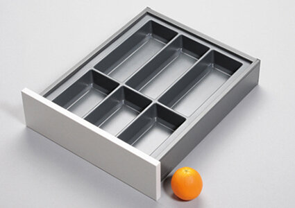 Bestekindeling kunststof voor Legrabox, breedte 372 mm, diepte 472 mm