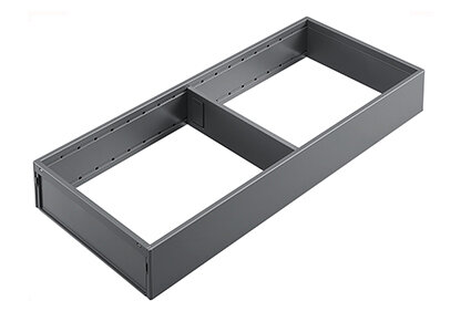 Steel Sig lade-indeling, 200 mm breed, Indium Grijs