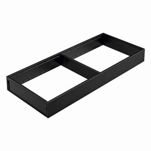 Steel Stacey lade-indeling, 200 mm breed, Carbonzwart