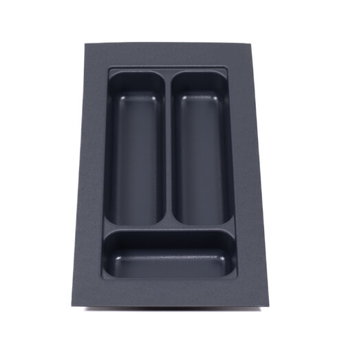 Bestekbak 206 mm tot 250 mm breed antraciet (Basic)