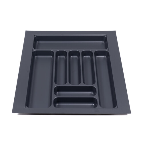 Bestekbak 510 mm tot 600 mm breed antraciet (Basic) 